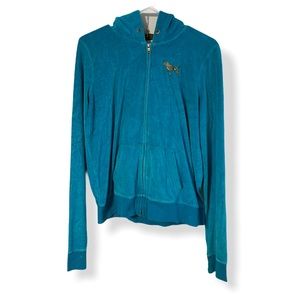 Victoria’s Secret Love Pink Velvet Felt Hoodie